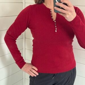 Cashmere Vintage Size M V-Neck Sweater Old Money,Quiet Luxury,Preppy, Y2K